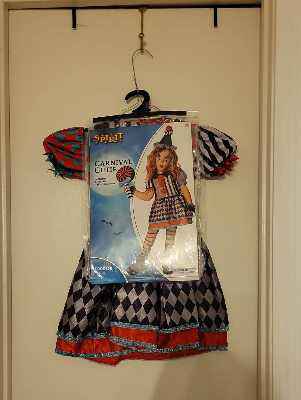 Spirit Carnival Cutie Toddler Costume - Black, White & Red
